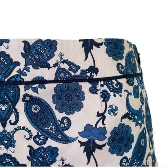 Ted Baker Madisyn blue paisley pencil skirt size 0 nwt - Picture 2 of 10
